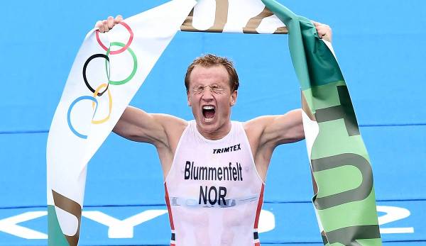 Kristian Blummenfelt holte im Triathlon Gold.