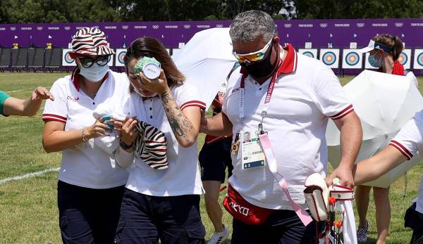 Die Hitze in Tokio stellt die Athletinnen und Athleten bei den Olympischen Spiele vor große Probleme. Eine Ruderin sowie eine Bogenschützin mussten bereits medizinisch behandelt werden.