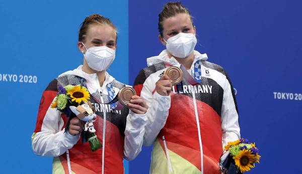 Die Wasserspringerinnen Tina Punzel/Lena Hentschel haben bei Olympia in Tokio für die erste deutsche Medaille gesorgt.