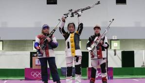 Die erste Goldmedaille der Spiele ging an die chinesische Sportschützin Yang Qian.