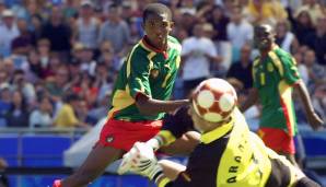 SAMUEL ETO'O - 2000 mit Kamerun: Eto'o gewann später mit dem FC Barcelona und Inter Mailand die Champions League und wurde viermal Afrikas Fußballer des Jahres. Seinen ersten großen Triumph feierte er jedoch schon mit 19 Jahren.