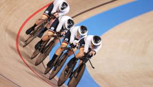 Der Bahnrad-Vierer der Damen stellte einen neuen Weltrekord auf.