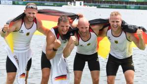 Der K4 holte die zehnte deutsche Goldmedaille in Tokio.