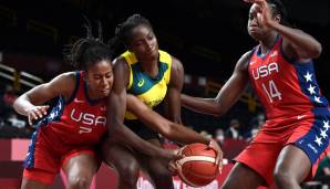 Die US-Basketballerinnen schlagen Australien.