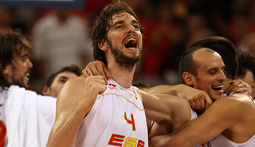 Spanien, Litauen, Basketball, Olympia, Peking
