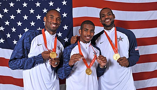 Vor vier Jahren holten Kobe, CP3 und Lebron Gold. 2012 soll der Titel verteidigt werden