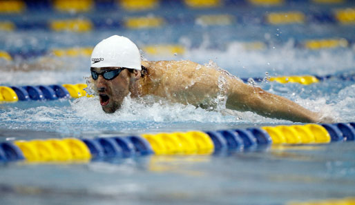 Michael Phelps war über die 100 Meter Schmetterling erneut nicht zu schlagen