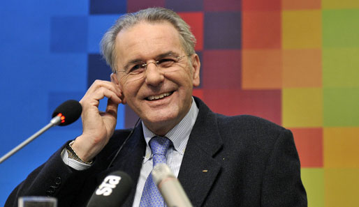 IOC-Präsident Jacques Rogge bringt DOSB-Präsident Thomas Bach als seinen Nachfolger ins Spiel