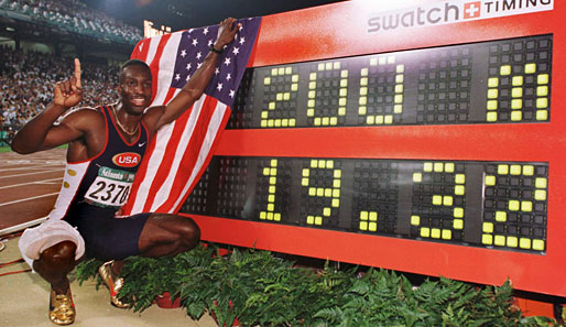 Michael Johnsons 200-Meter-Weltrekord von Atlanta 1996 hielt zwölf Jahre