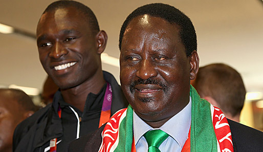 "I have a dream!" Raila Odinga (r.) möchte die ersten Spiele in Afrika