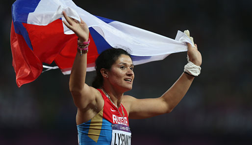 Nach dem Weltmeistertitel gewann Tatjana Lysenko nun auch die olympische Goldmedaille