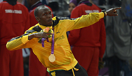 Usain Bolt gewann bei den Olympischen Spielen in London drei Goldmedaillen