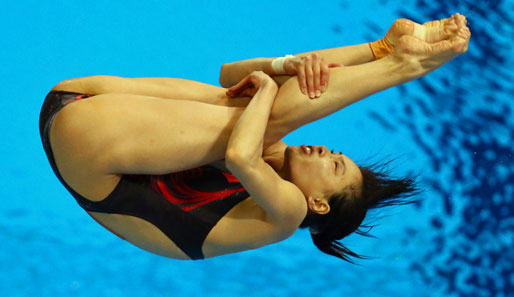 Wu Minxia sicherte sich die Goldmedaille vom Drei-Meter-Brett