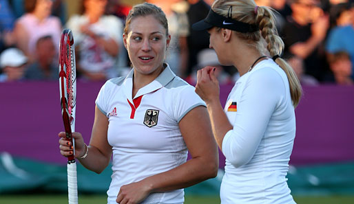 Angelique Kerber (l.) steht in Wimbledon im Viertelfinale, Sabine Lisicki ist ausgeschieden