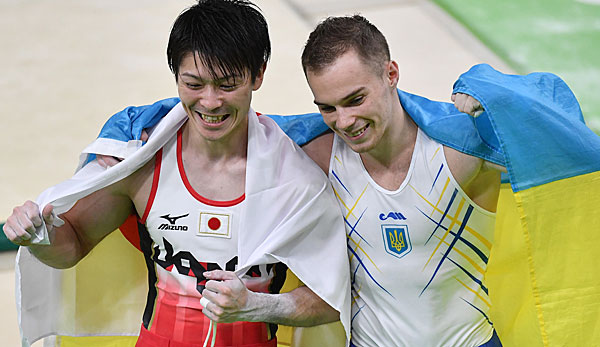 Kohei Uchimura hatte nur 0,1 Punkte Vorsprung vor dem Ukrainer Oleg Wernjajew