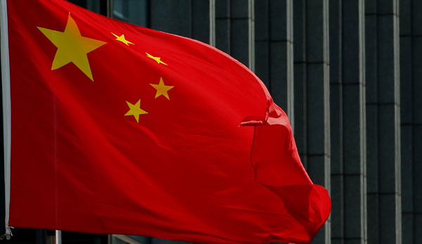 Die chinesischen Flaggen sorgten für Aufregung