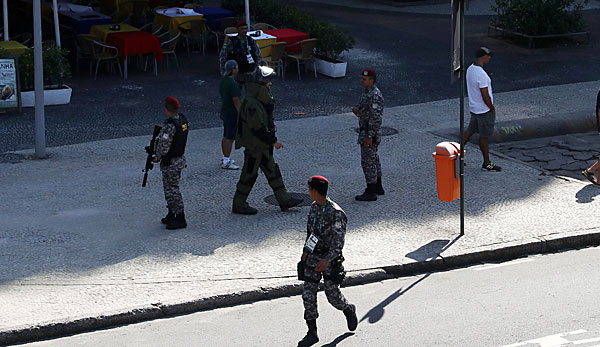Das Bombensprengkommando der brasilianischen Polizei hatte alles im Griff