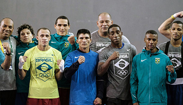 Die olympischen Boxteilnehmer Brasiliens und Kolumbiens waren bisher frohen Mutes