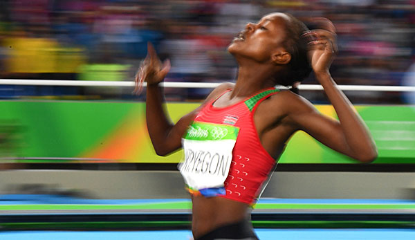 Faith Kipyegon konnte sich über die Goldmedaille freuen