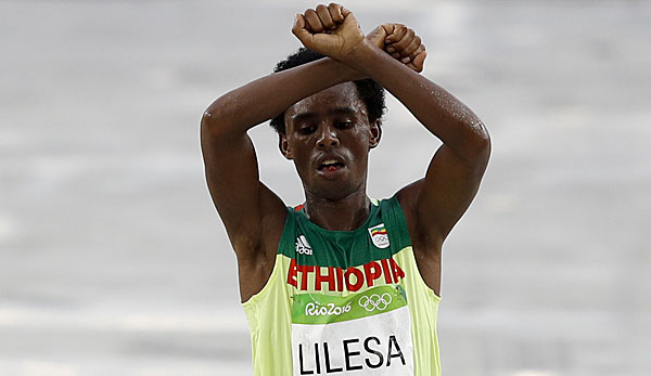 Feyisa Lilesa kam auf Platz zwei beim Marathon in Rio
