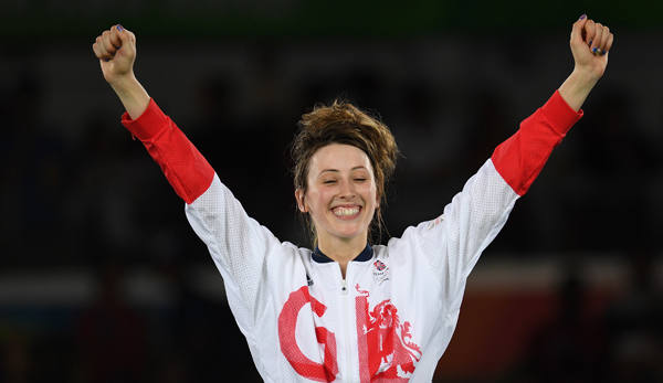 Jade Jones feiert ihren zweiten Olympiasieg nach London 2012