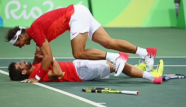 Rafael Nadal steht mit Marc Lopez im Doppelfinale von Rio