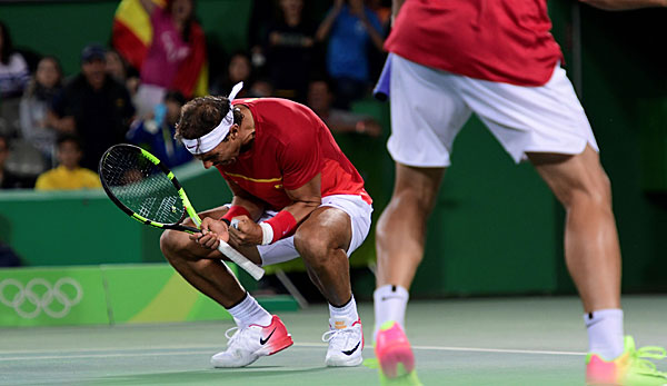 Rafael Nadal hat gemeinsam mit Marc Lopez Gold im Doppel gewonnen