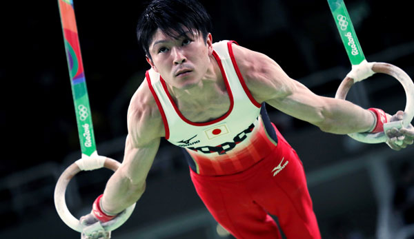Kohei Uchimura holte mit Japan Gold