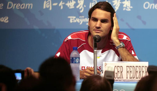 Olympia, Peking, Tennis, Roger Federer, Pressekonferenz