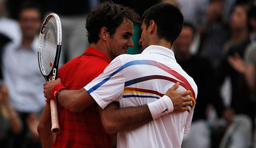 Roger Federer besiegte Novak Djokovic 2011 im Paris-Halbfinale 7:6, 6:3, 3:6, 7:6