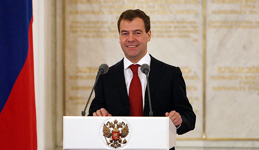 Staatspräsident Dimitri Medwedew ist verärgert über die Olympia-Bilanz