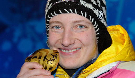 Tatjana Hüfner holte die erste olympische Goldmedaille ihrer Karriere