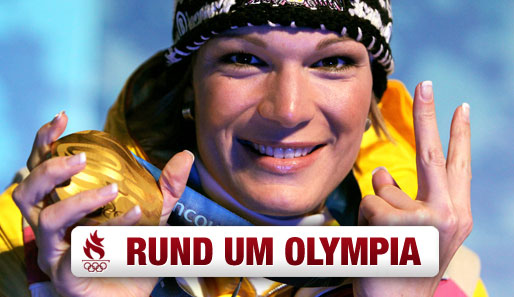 Maria Riesch fährt wie Magdalena Neuner mit zwei Goldmedaillen nach Hause