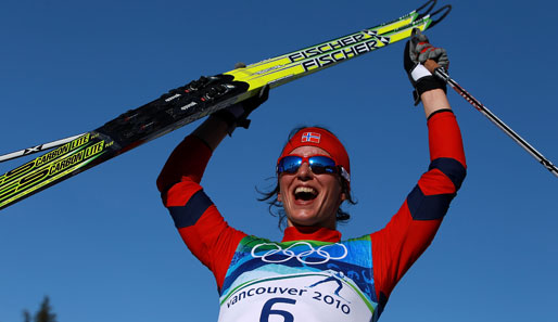 Marit Björgen gewann nach dem Sprint-Sieg schon ihre zweite Gold-Medaille