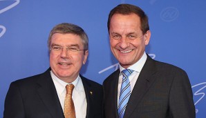 Alfons Hörmann (r.) ist erst seit Dezember 2013 Präsident des DOSB