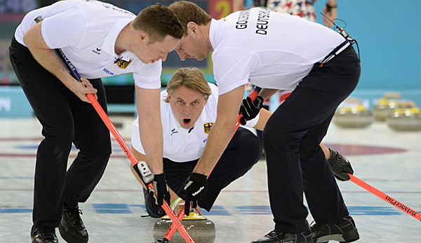 John Jahr und dem deutschen Curling-Team klebt bei Olympia das Pech an den Besen