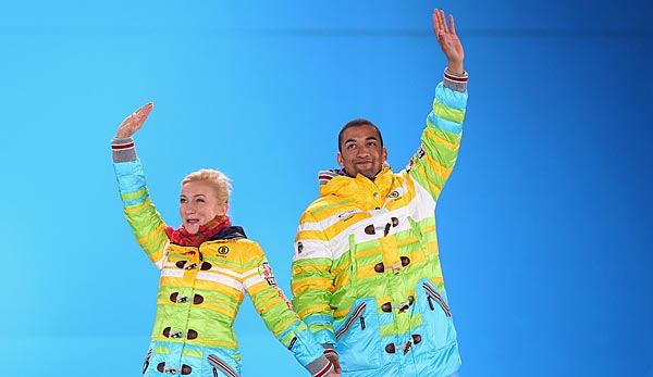 Aljona Savchenko und Robin Szolkowy wurden bei Olympia Dritter