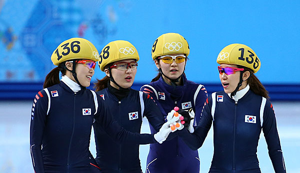 Die Südkoreanerinnen holten Gold in der Staffel über 3000 Meter