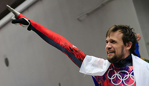 Alexander Tretjakow holte den ersten russischen Olympiasieg im Skeleton