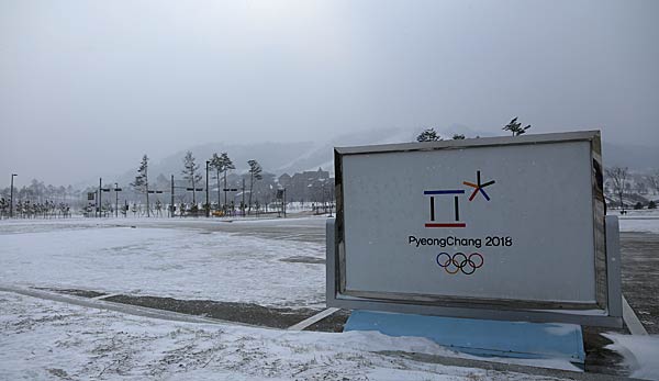 Das Symbol der Olympischen Spiele in Pyeongchang
