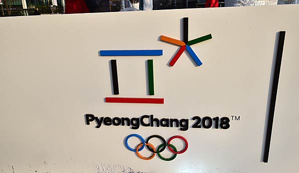 Das Zeichen der Olympischen Spiele 2018 in Pyeongchang