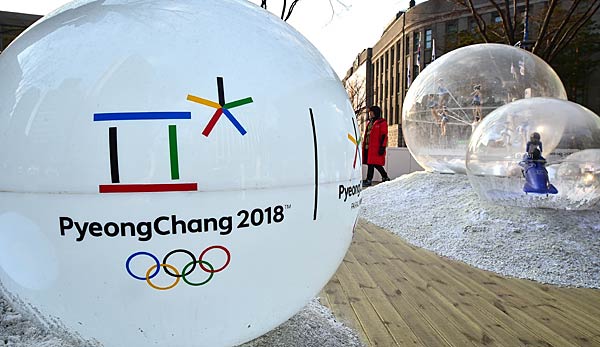 Das Zeichen der Olympischen Spiele 2018 in PyeongChang