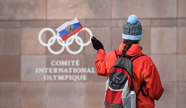 Die russischen Athleten dürfen bei Olympia Fahnen ihrer Nation ausschließlich in ihren Zimmern hissen.