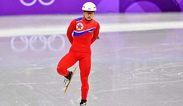 Der nordkoreanische Shorttracker Choe Un Song belegte Rang sechs im Vorlauf.