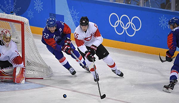 Eishockey: Erste Klatsche für Südkorea - 0:8 gegen die Schweiz.