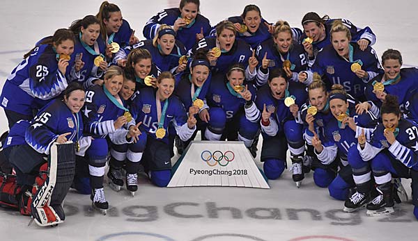 Die US-Eishockeyfrauen gewannen gegen ihren Erzrivalen Kanada.