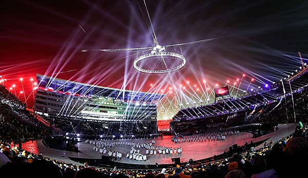Die Eröffnungsfeier der olympischen Winterspiele kostete 50 Millionen Euro.