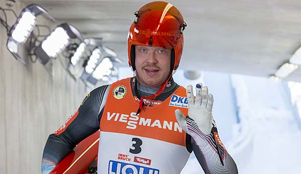 Rodel-Olympiasieger Felix Loch liegt nach dem ersten Lauf auf Platz zwei.