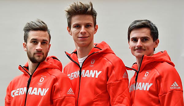 Das deutsche Olympiateam im Skispringen