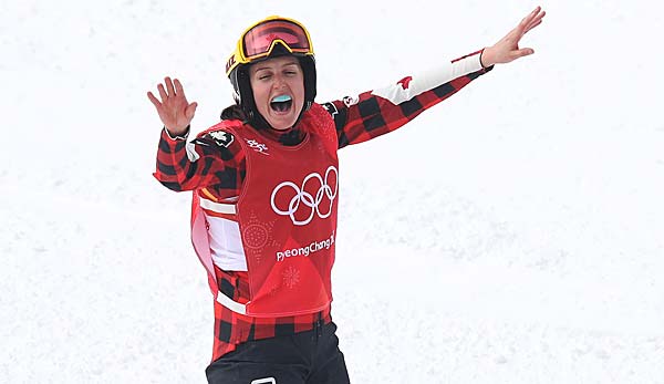 Die Kanadierin Kesley Serwa gewann Gold im Skicross.